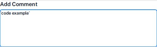 Markdown code tag